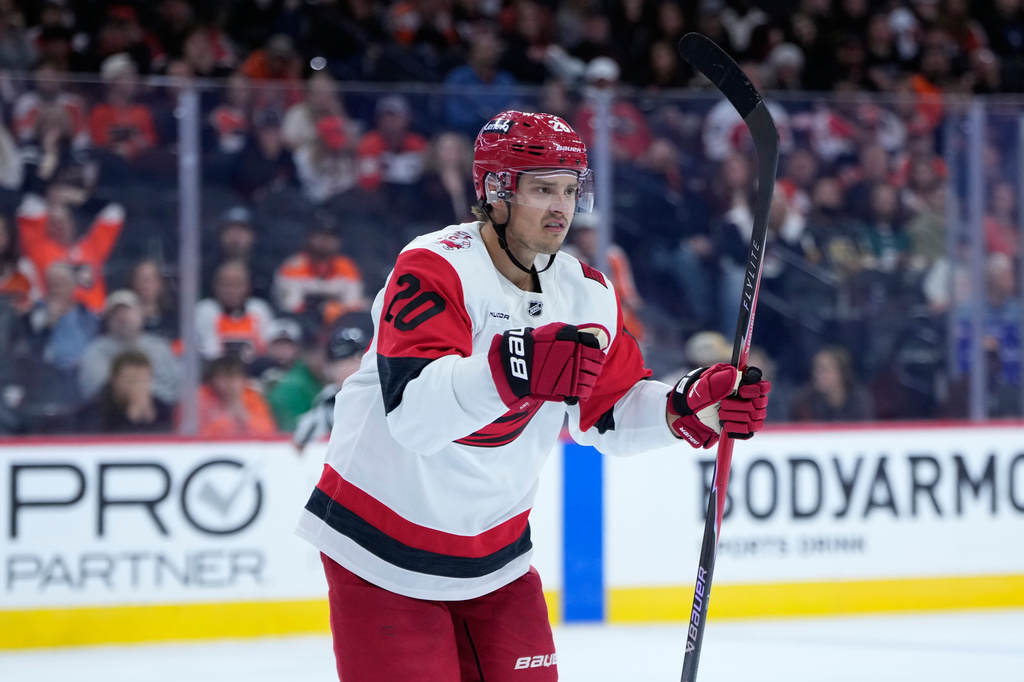 Hurricanes beat the Flyers 3-2 in OT for their first win as Aho scores 2